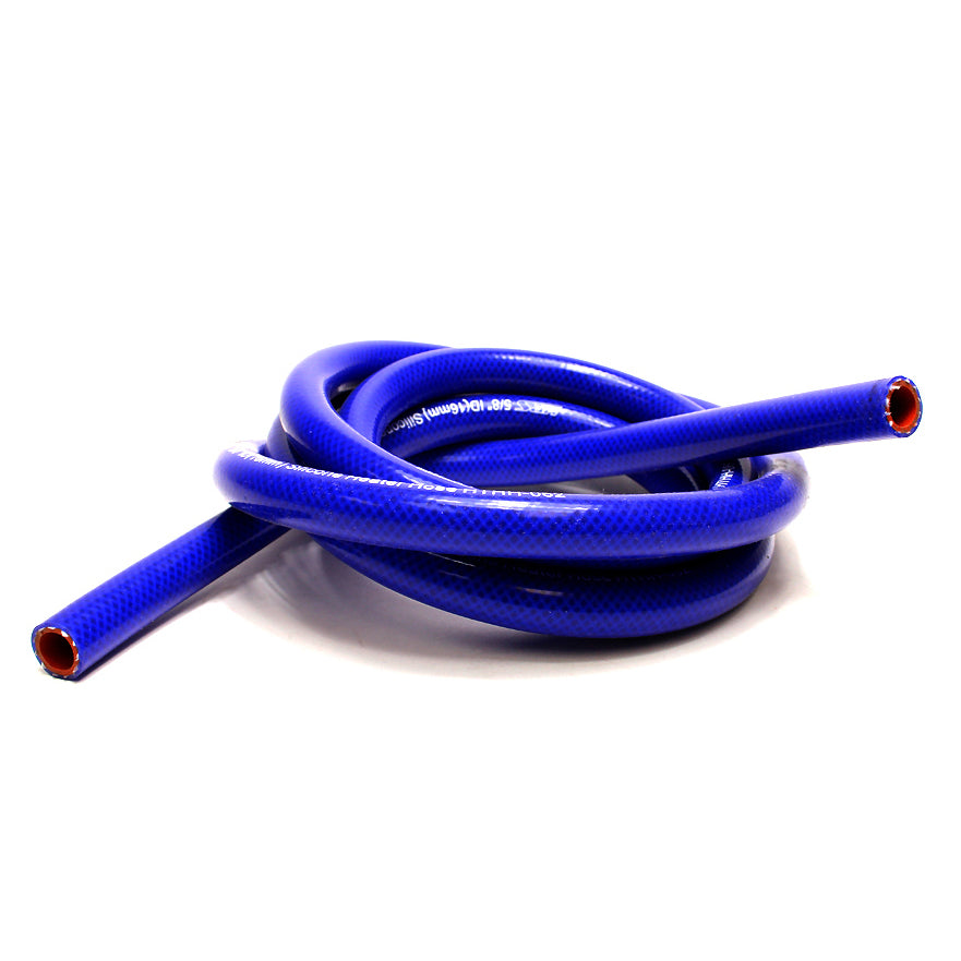 HPS High Temp 5/16"ID(8mm) Reinforced Silicone Heater Hose Blue-10 Ft Roll