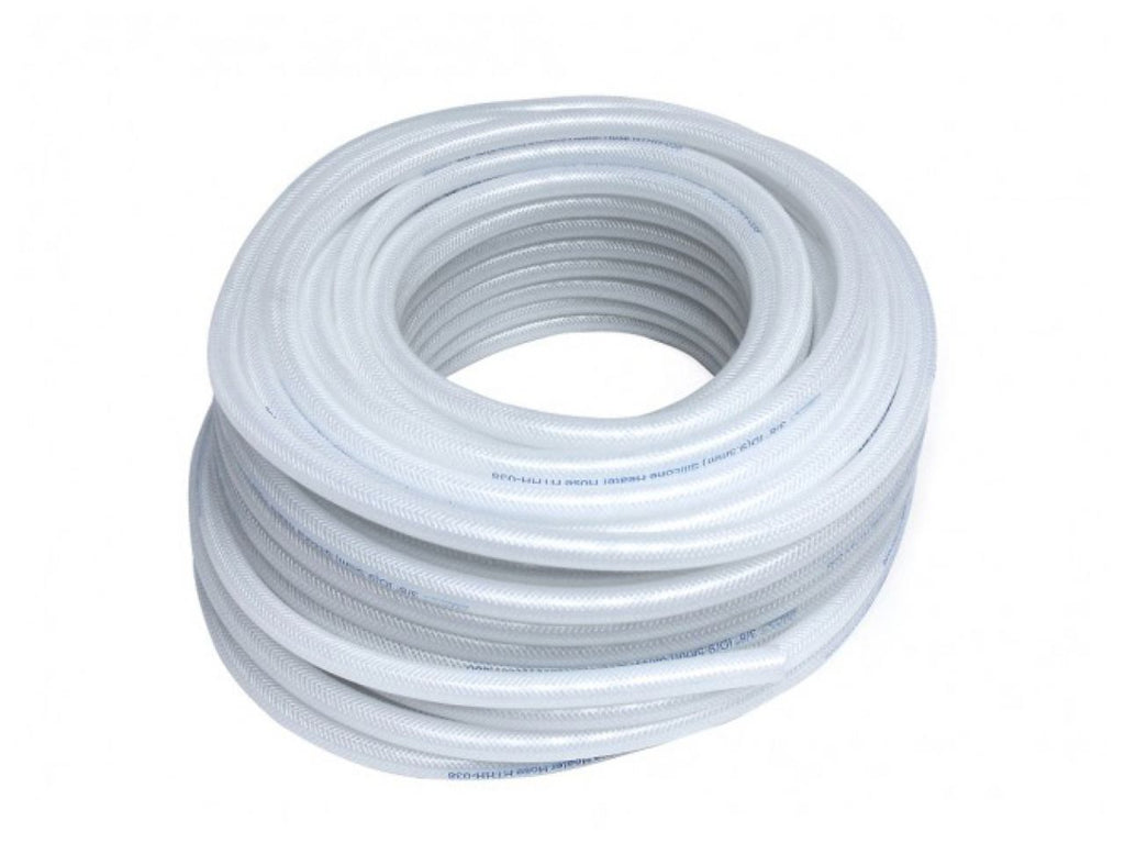 HPS High Temp 5/16" ID (8mm) Reinforced Silicone Heater Hose Clear - 100F
