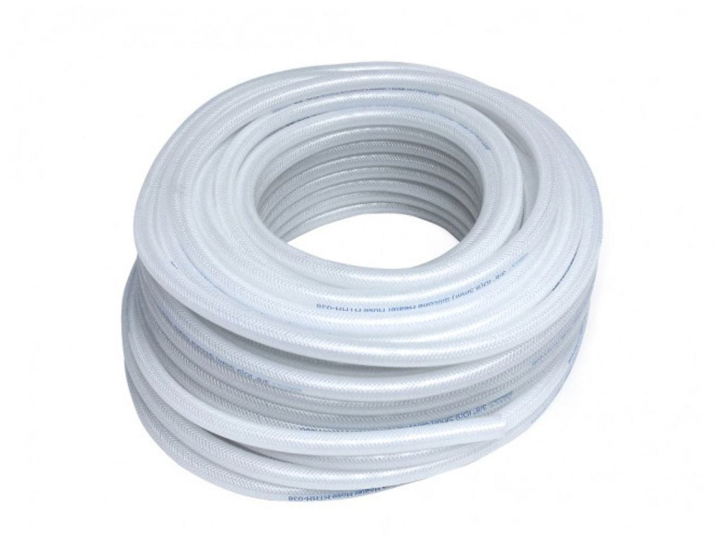 HPS High Temp 5/8" ID (16mm) Reinforced Silicone Heater Hose Clear - 100F