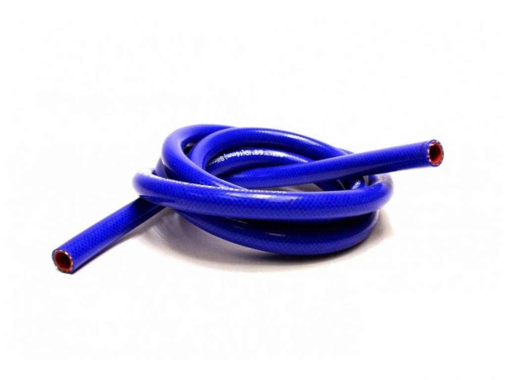 HPS High Temp 1/4" ID (6mm) Reinforced Silicone Heater Hose Blue - 10 Feet