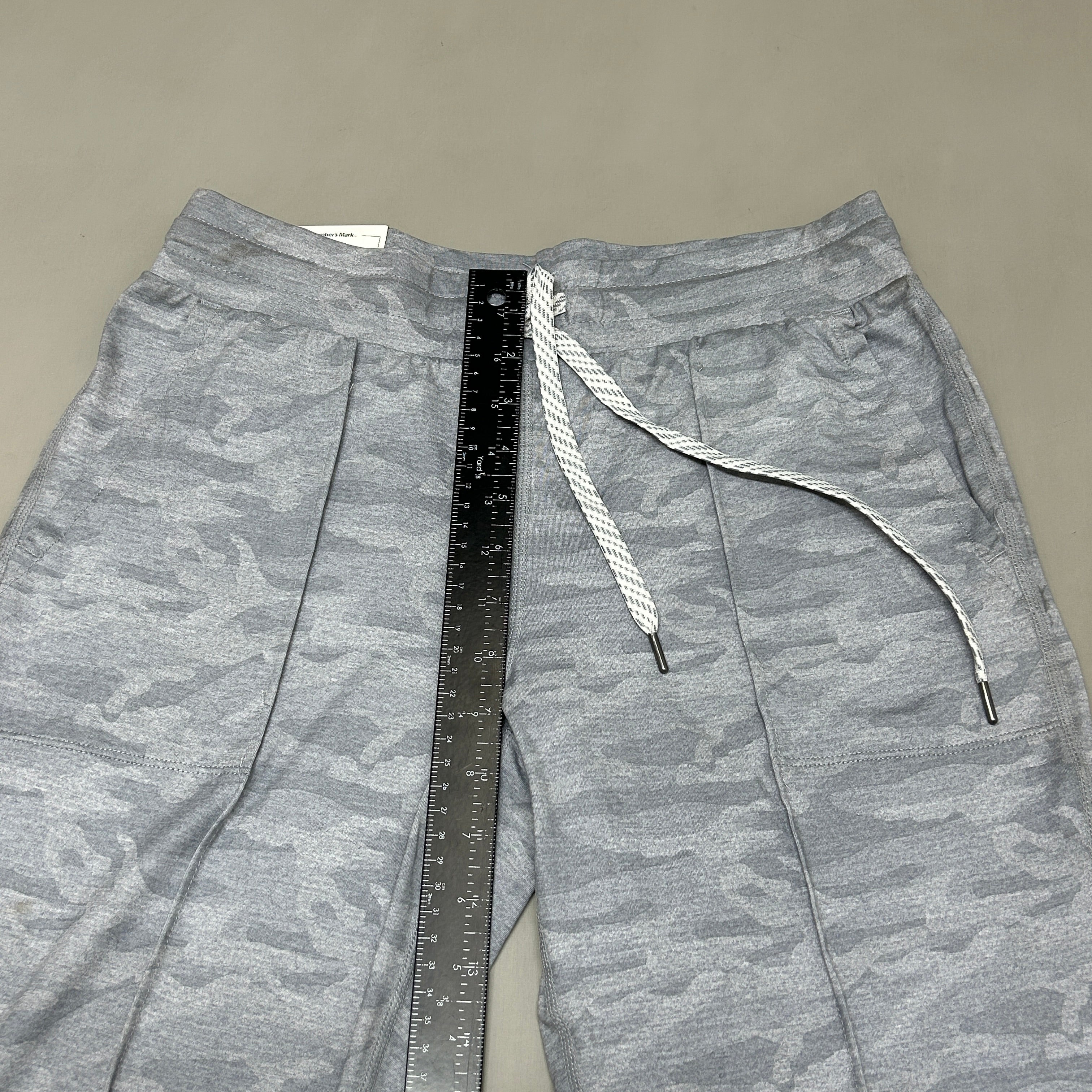 MEMBERS MARK Favorite Straight Leg Soft Pant Light Grey Camo Size Small (New)