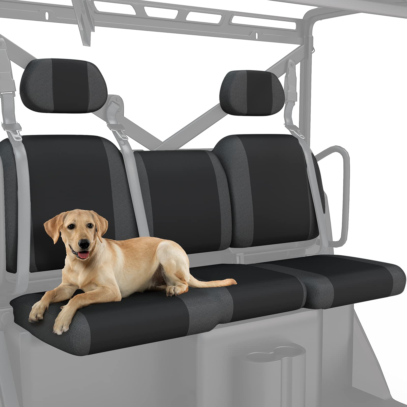 Kemimoto Split Bench Seat Covers (Crew Fits Front Seat Only) Polaris R