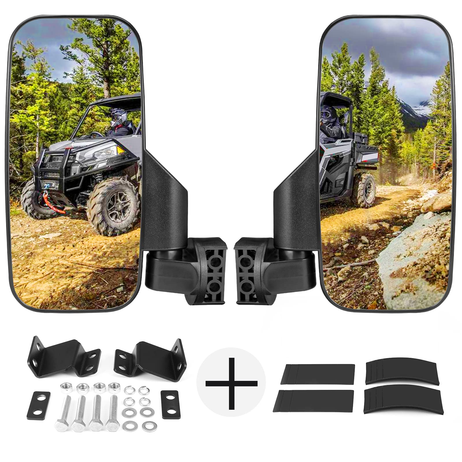 Kemimoto Side Mirrors Fit Polaris Ranger 2015-2023