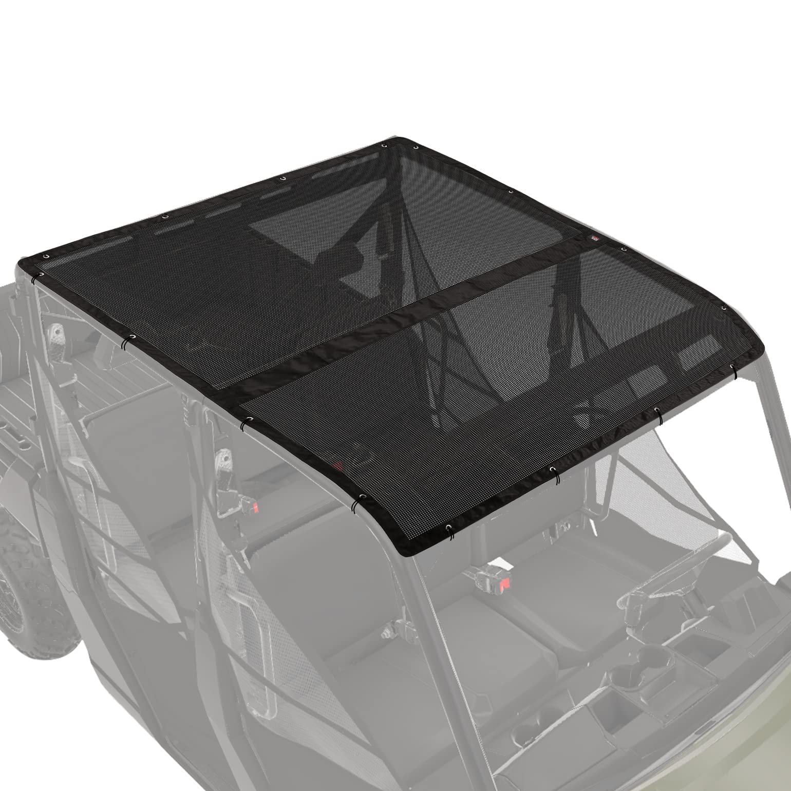 Kemimoto UTV Soft Top Window Net Mesh Fit Polaris Ranger 1000 Crew (20