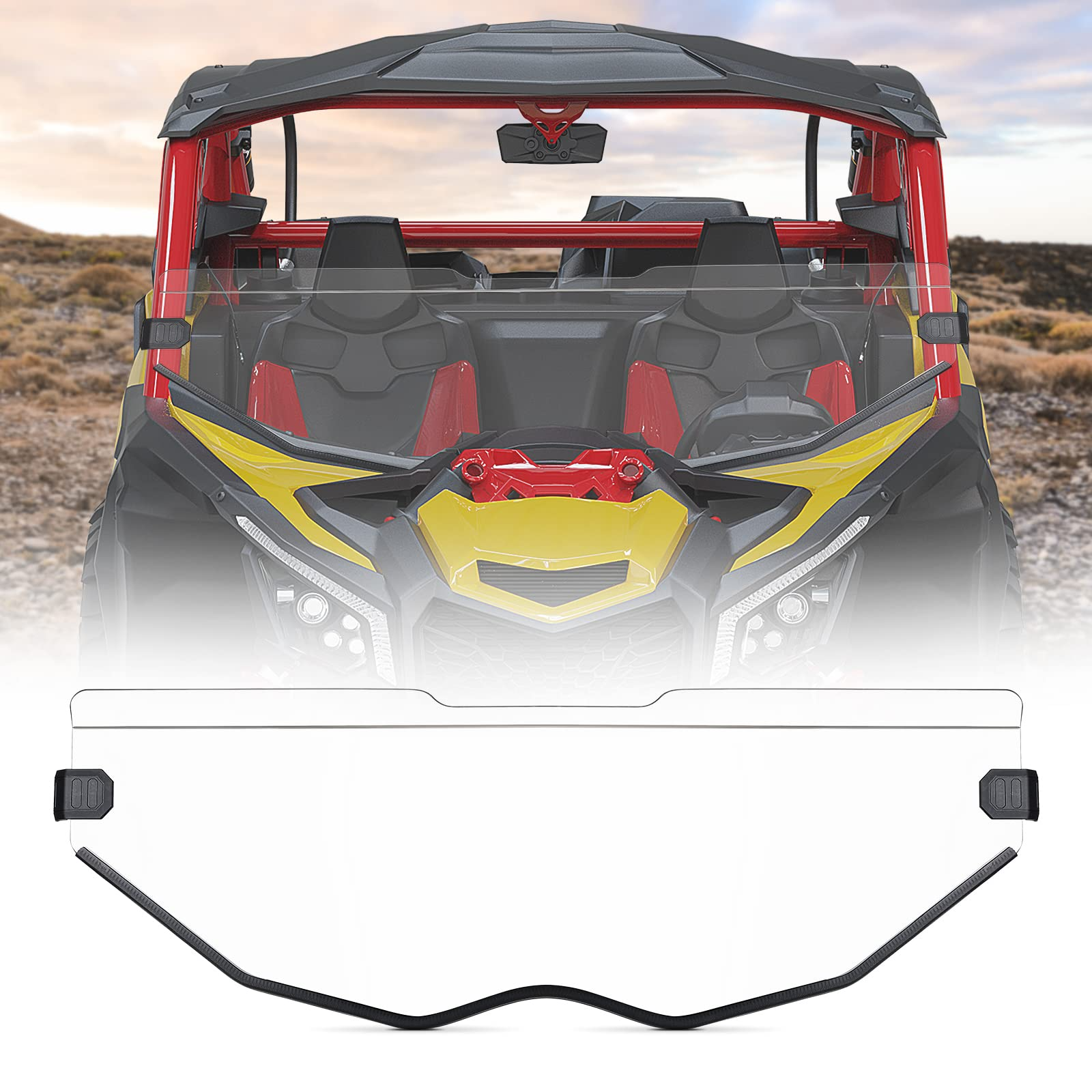 Kemimoto Front Half Windshield Maverick X3