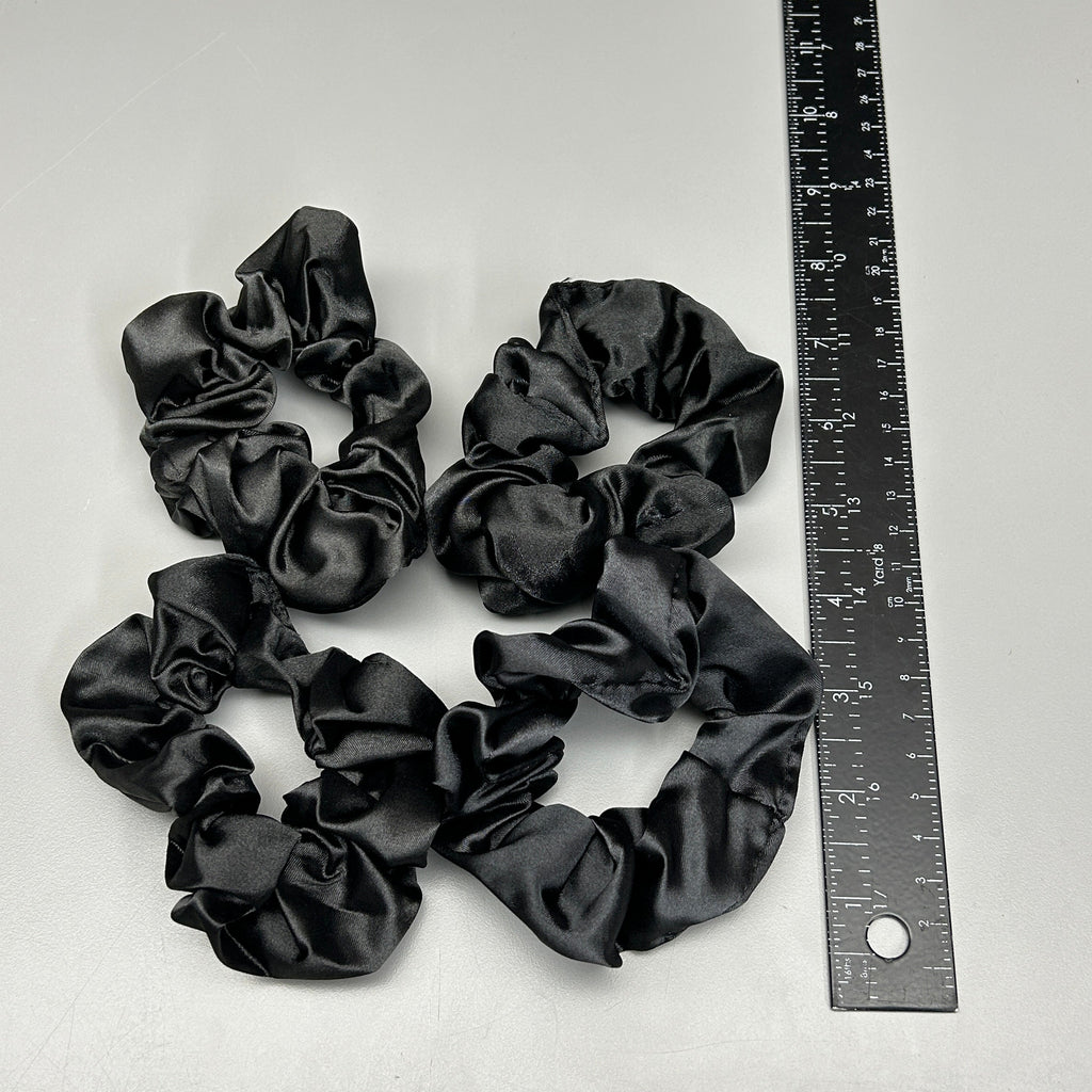 CONAIR 3-PACK! The Basik Edition Satin Sleep Scrunchies Black (New)