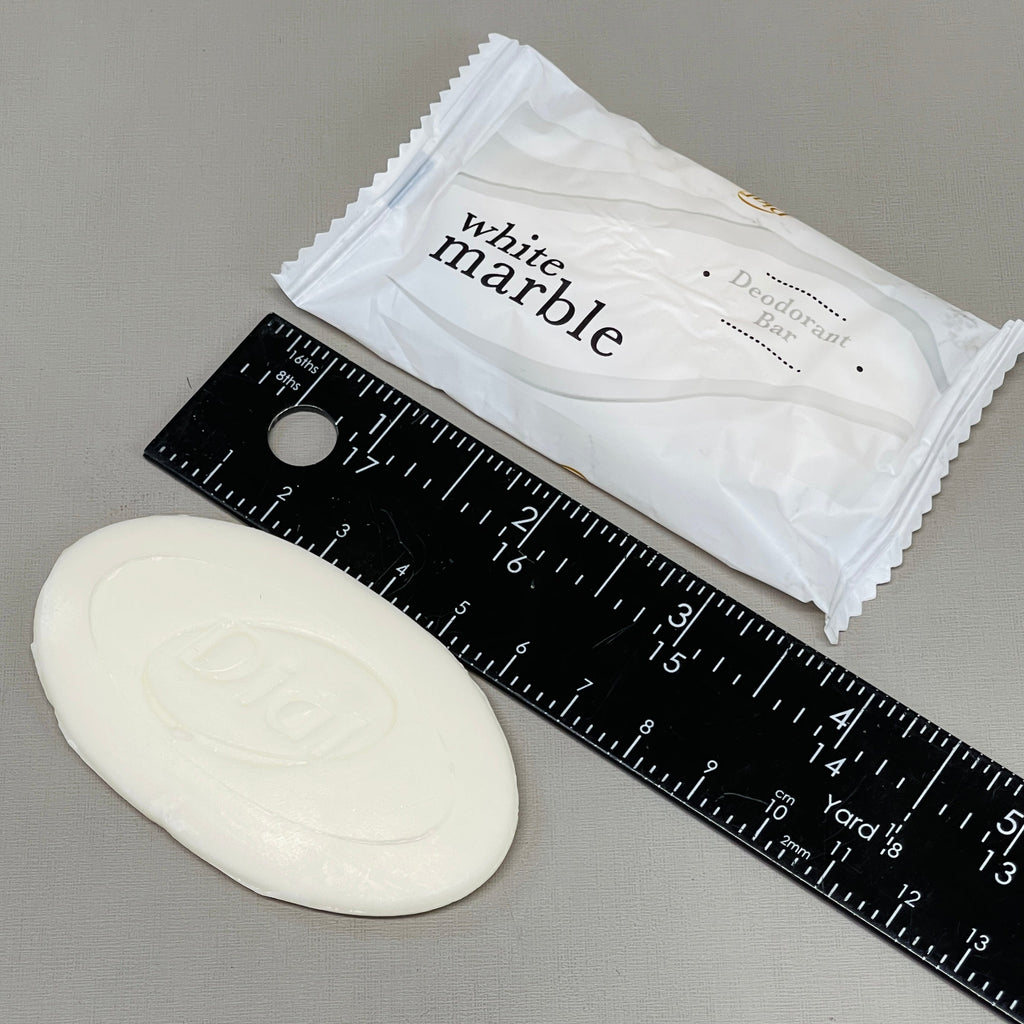 DIAL Box of 500 Deodorant White Marble Bar Soaps 1.5 oz (25.3 LBS) DW00194A