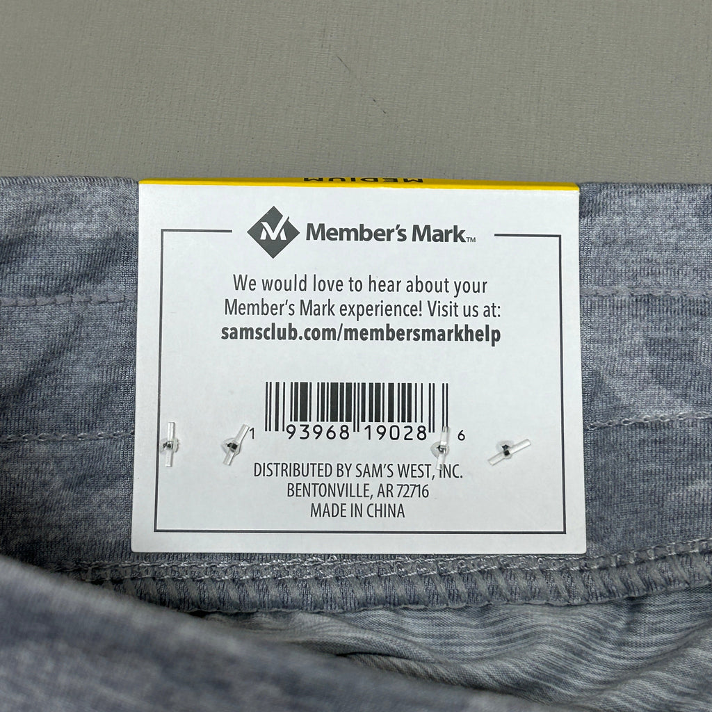 MEMBERS MARK Favorite Straight Leg Soft Pant Light Grey Camo Size Medium (New)