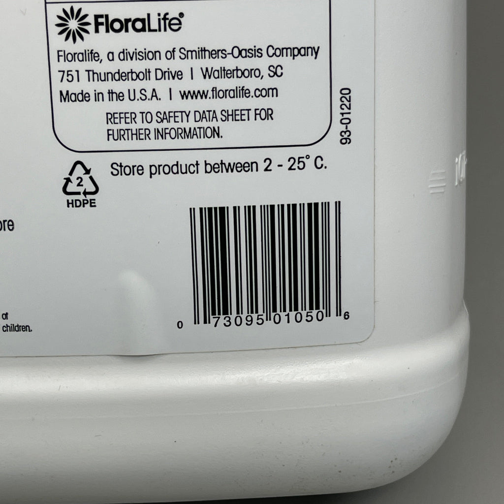 SMITHERS OASIS FloraLife Clear Crowning Glory 1 Gallon Clear (New)