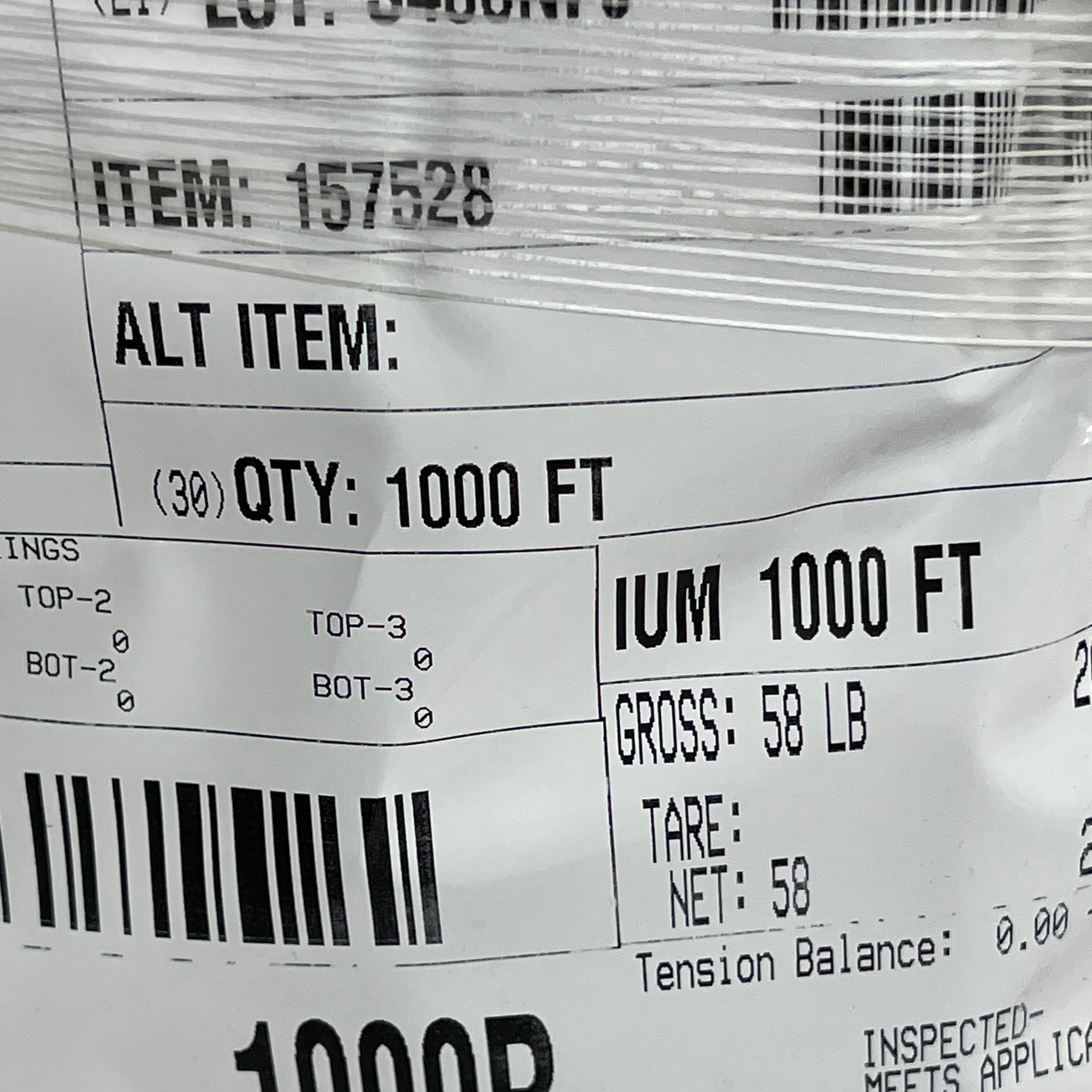 STABILOY BRAND Insulated Aluminum Building Wire, 1000ft Spool (New)