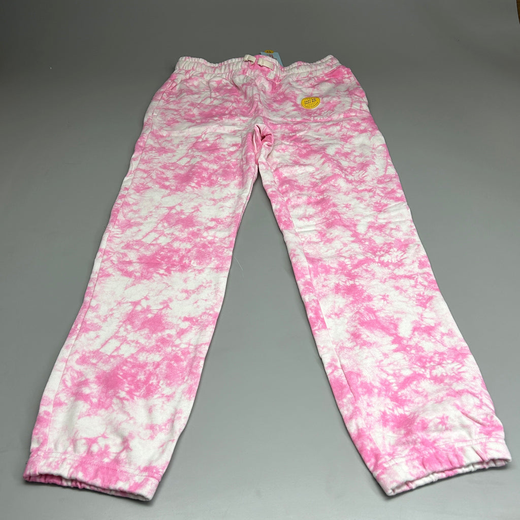 CAT & JACK Kids' Drawstring Tie Dye Jogger Pants Bright Pink Sz XL (New)
