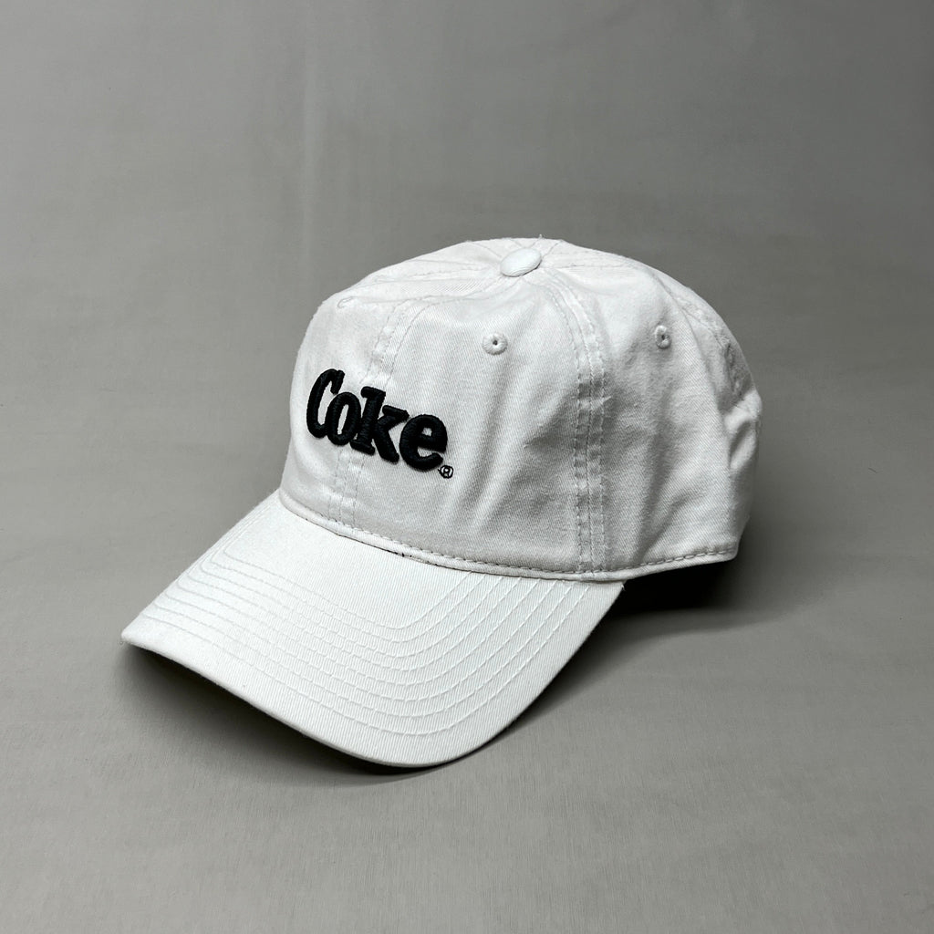 COCA-COLA Baseball Cap Strap Back Sz One Size White 23635 (New)