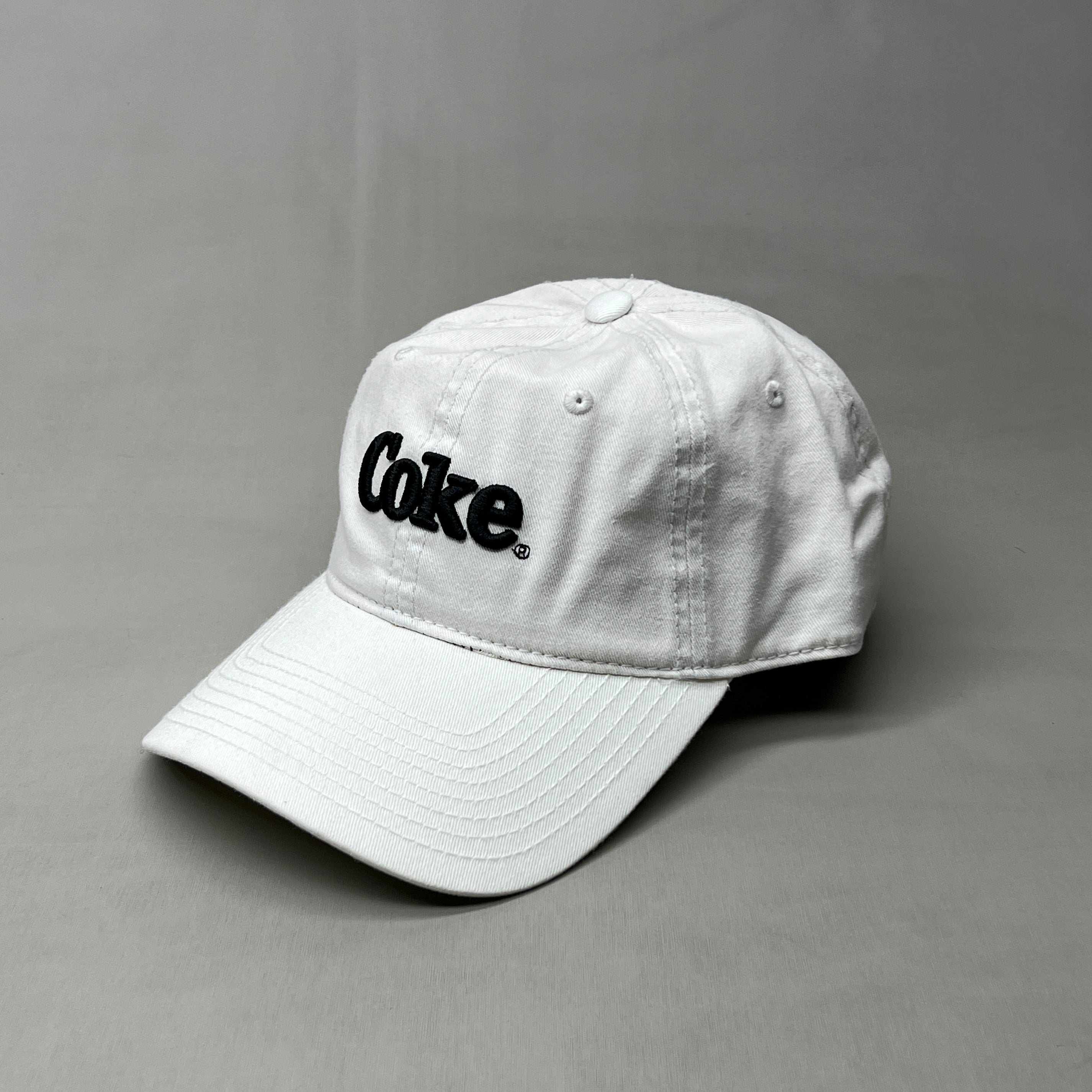 COCA-COLA Baseball Cap Strap Back Sz One Size White 23635 (New)