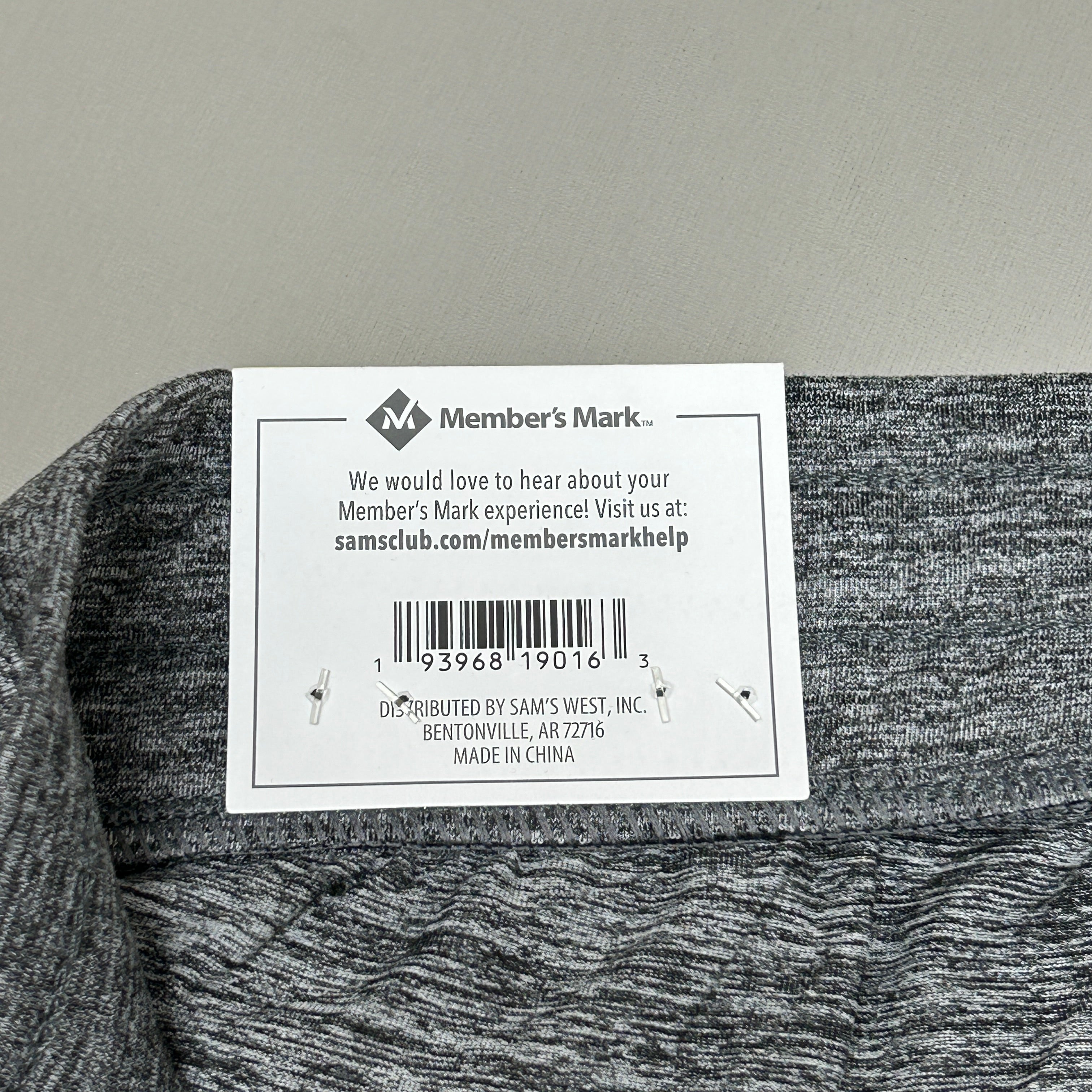 MEMBERS MARK Favorite Straight Leg Soft Pant Heather Grey Size Medium (New)