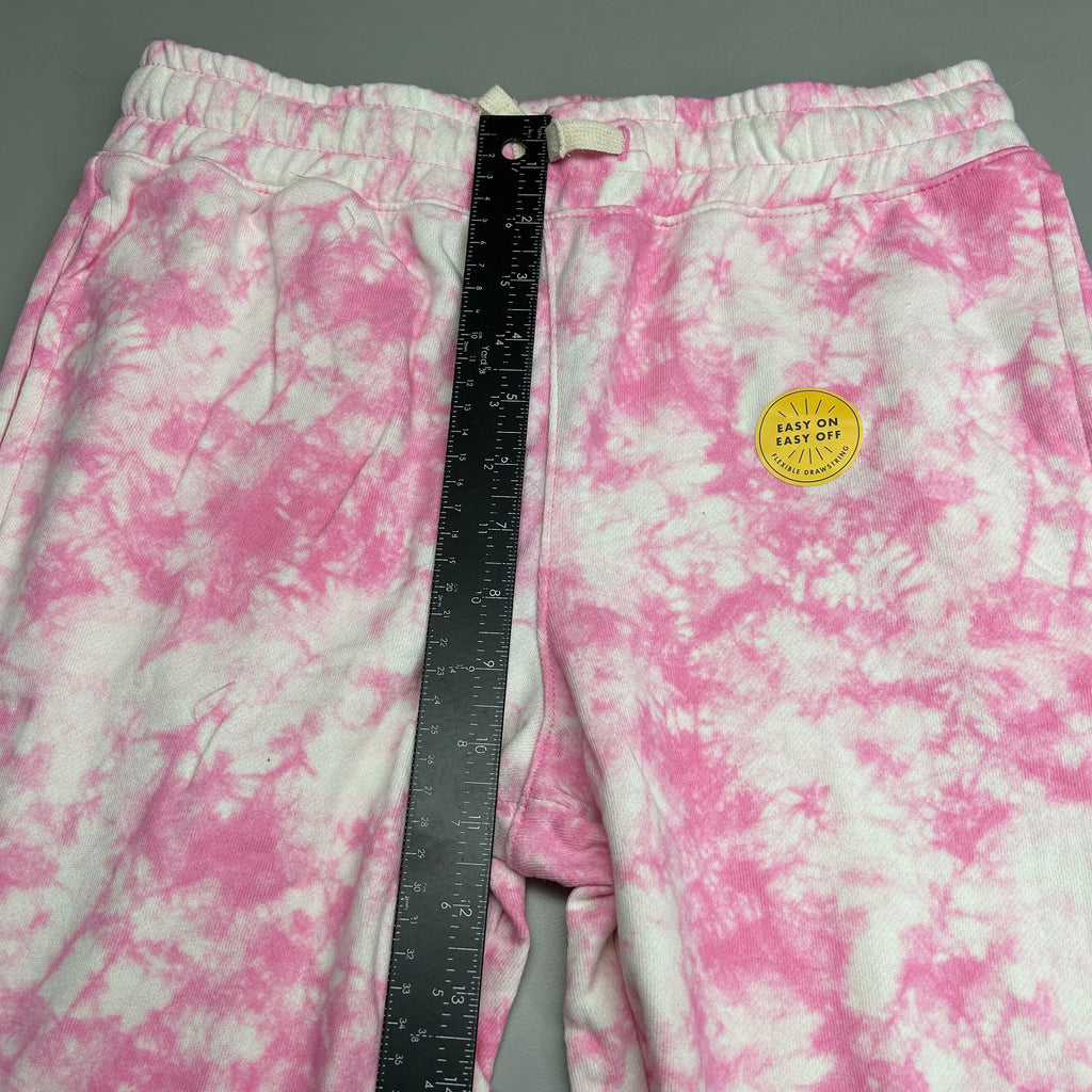 CAT & JACK Kids' Drawstring Tie Dye Jogger Pants Bright Pink Sz XL (New)