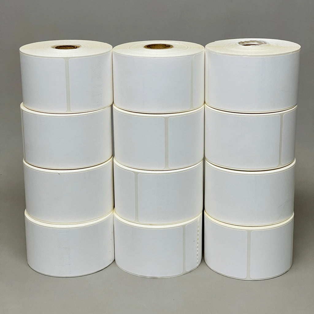 VASNA TT (12 PACK) Synthetic Thermal Transfer labels 250 /roll 2.25" x 6"