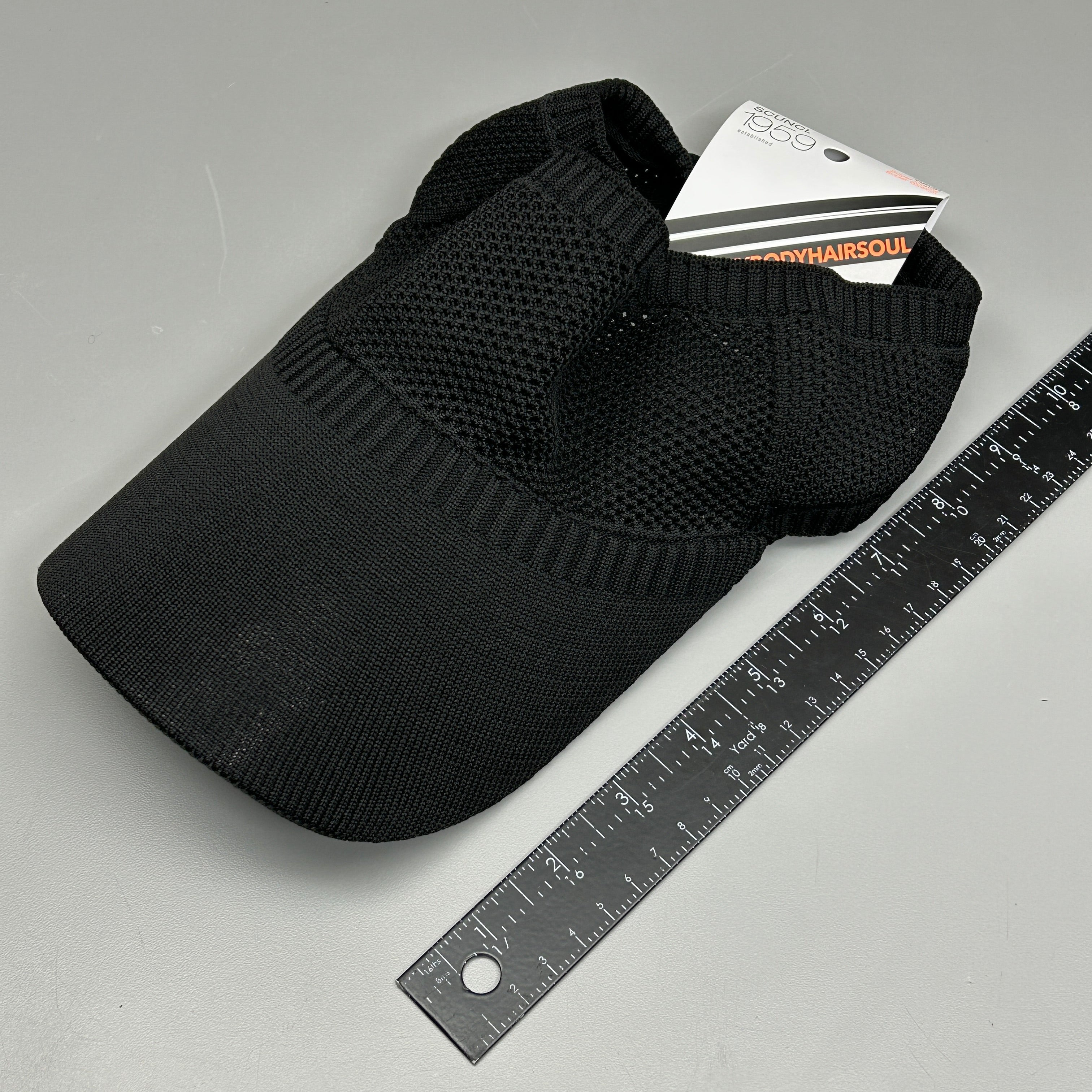 SCUNCI 3-PACK! Visor Super Comfy Super Stretch 1959 Black (New)