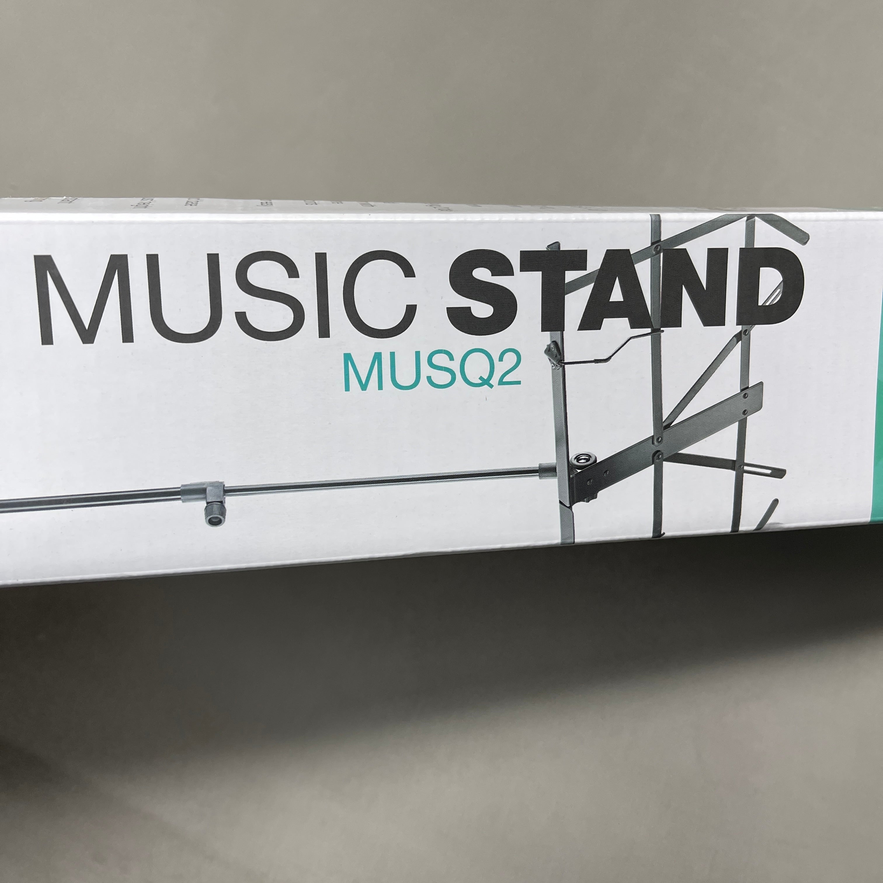 STAGG Economy Foldable Music Stand MUSQ2 Black (New)
