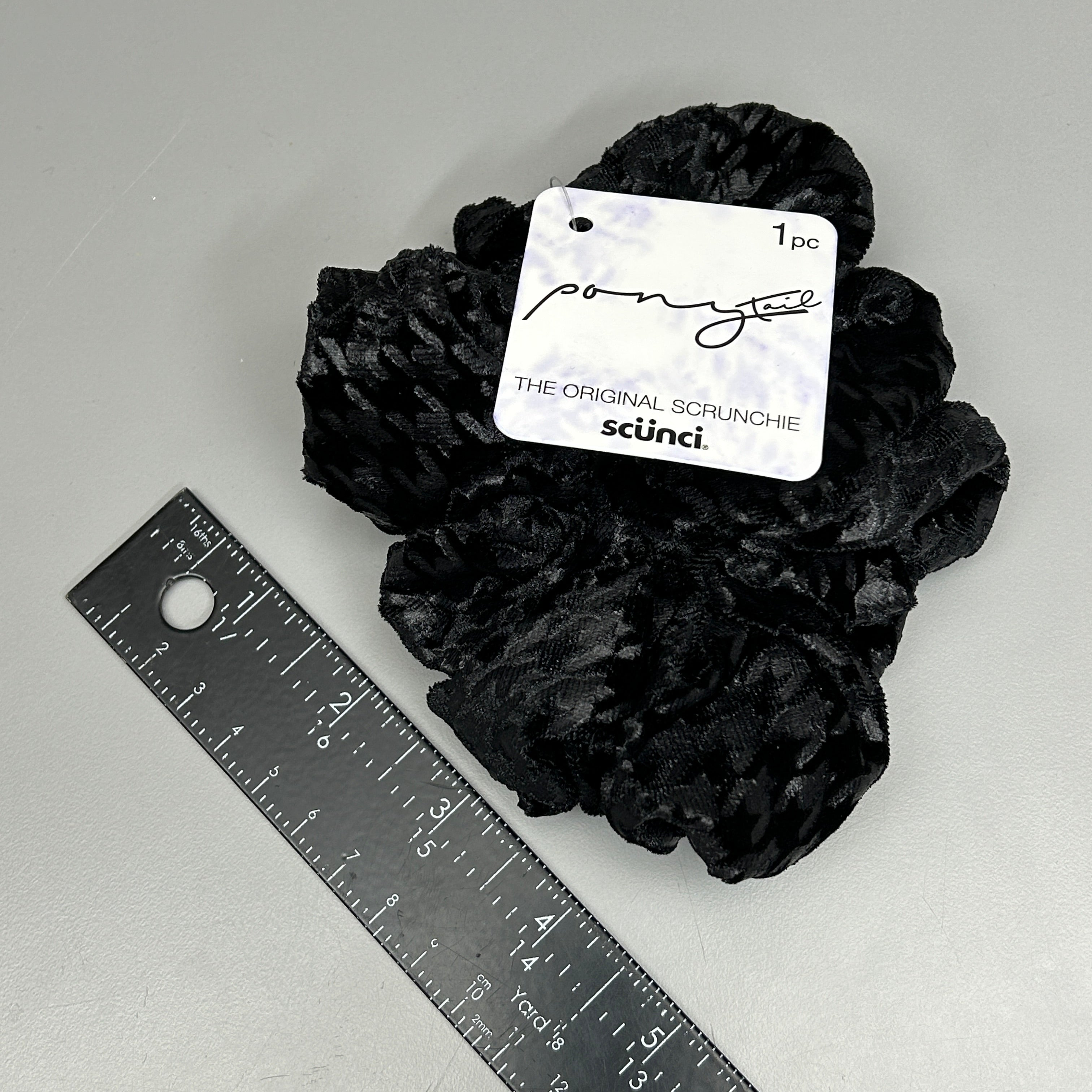 SCUNCI 3-PACK! Black Twister Ulta Ponytail Scrunchie (New)