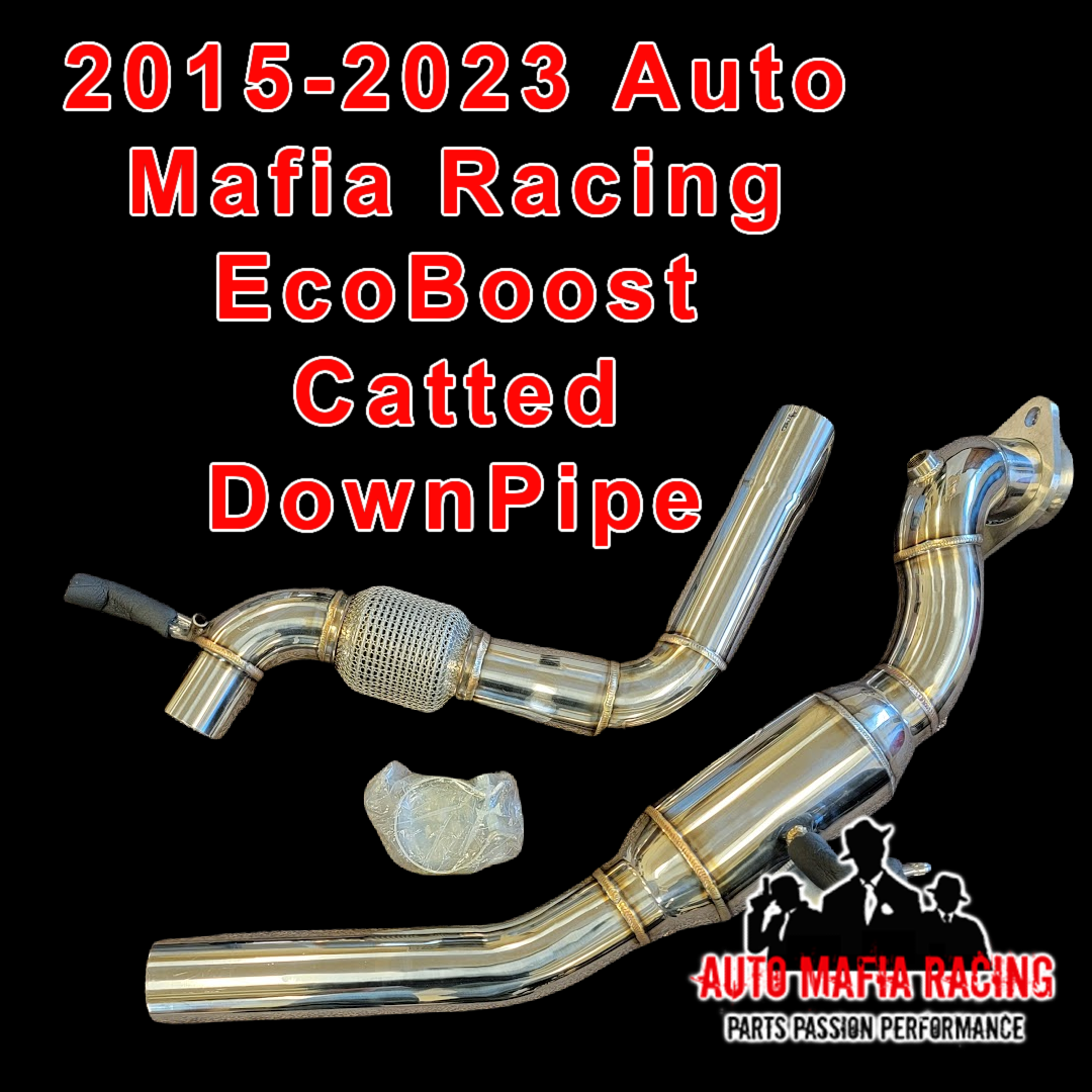AMR Stainless Steel Catted DownPipe Mustang EcoBoost 2015-2023