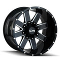 WHEEL ALUM GLOSS BLK 20X9