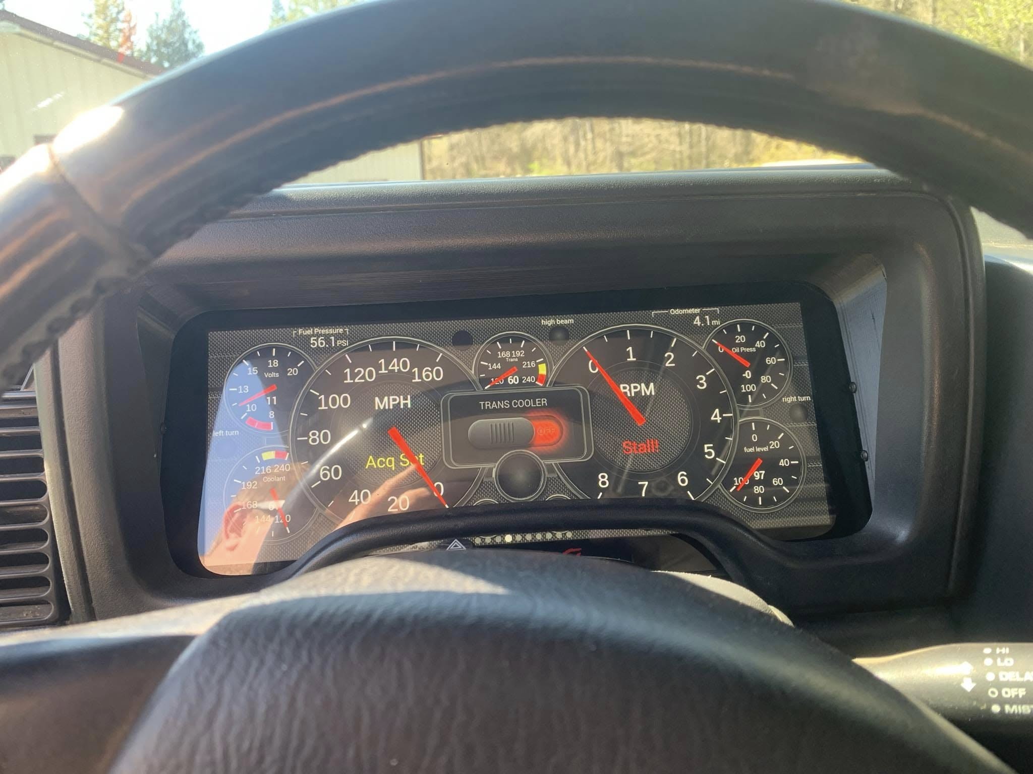 3D Printed Digital Dash Bezel for 1997-2006 Jeep Wrangler TJ - CarChains3d