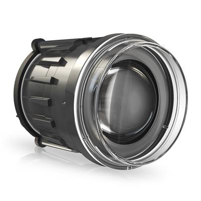 HEADLIGHT LED 90MM ALUM BLACK