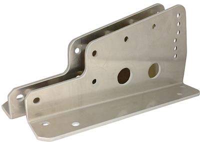 PAIR ALUM SEAT MOUNT BRACKETS