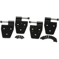 DOOR HINGE BLK SS 4 PIECE SET