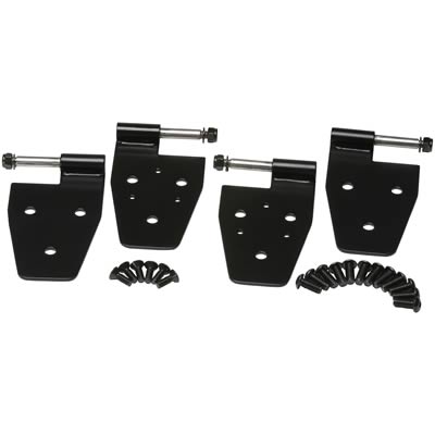 DOOR HINGE BLK SS 4 PIECE SET