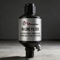 Professional Inline Air Filter System - 150 PSI Aluminum Oil & Water Separator with Drain (AI303)