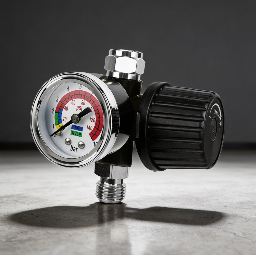 Professional Air Pressure Regulator with Gauge - Heavy Duty 140 PSI Compressor Control (AR-02)