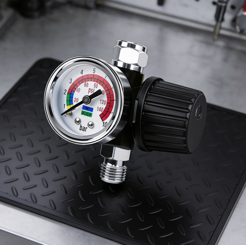 Professional Air Pressure Regulator with Gauge - Heavy Duty 140 PSI Compressor Control (AR-02)