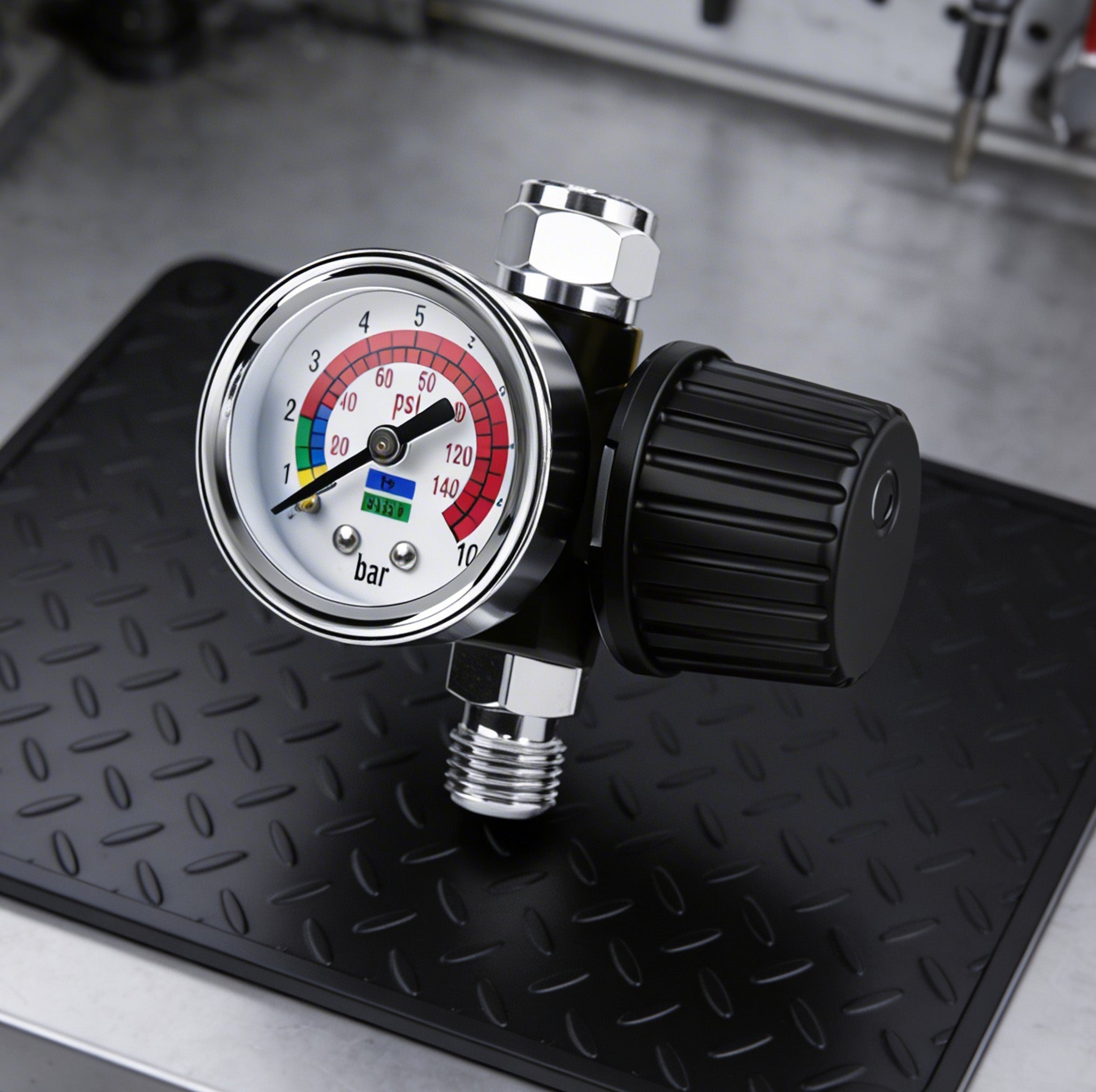Professional Air Pressure Regulator with Gauge - Heavy Duty 140 PSI Compressor Control (AR-02)