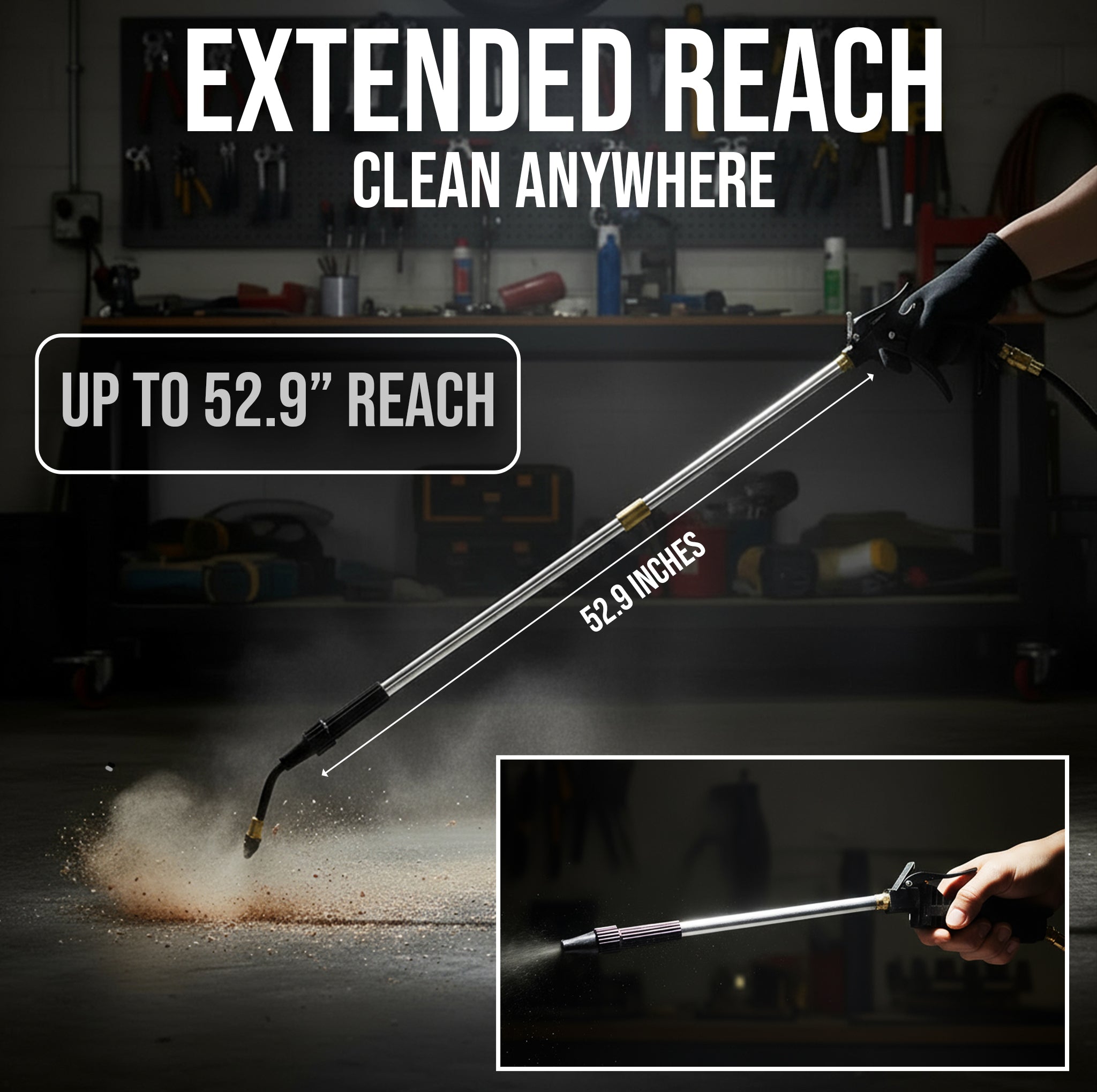 AS121-5 Extendable Air Blow Gun Kit | Multi-Use Tool