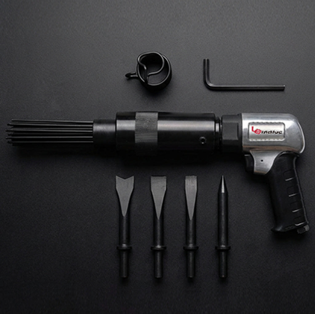 Professional Air Needle Chisel - 4500 BPM with Chisel Kit & 19 Needles