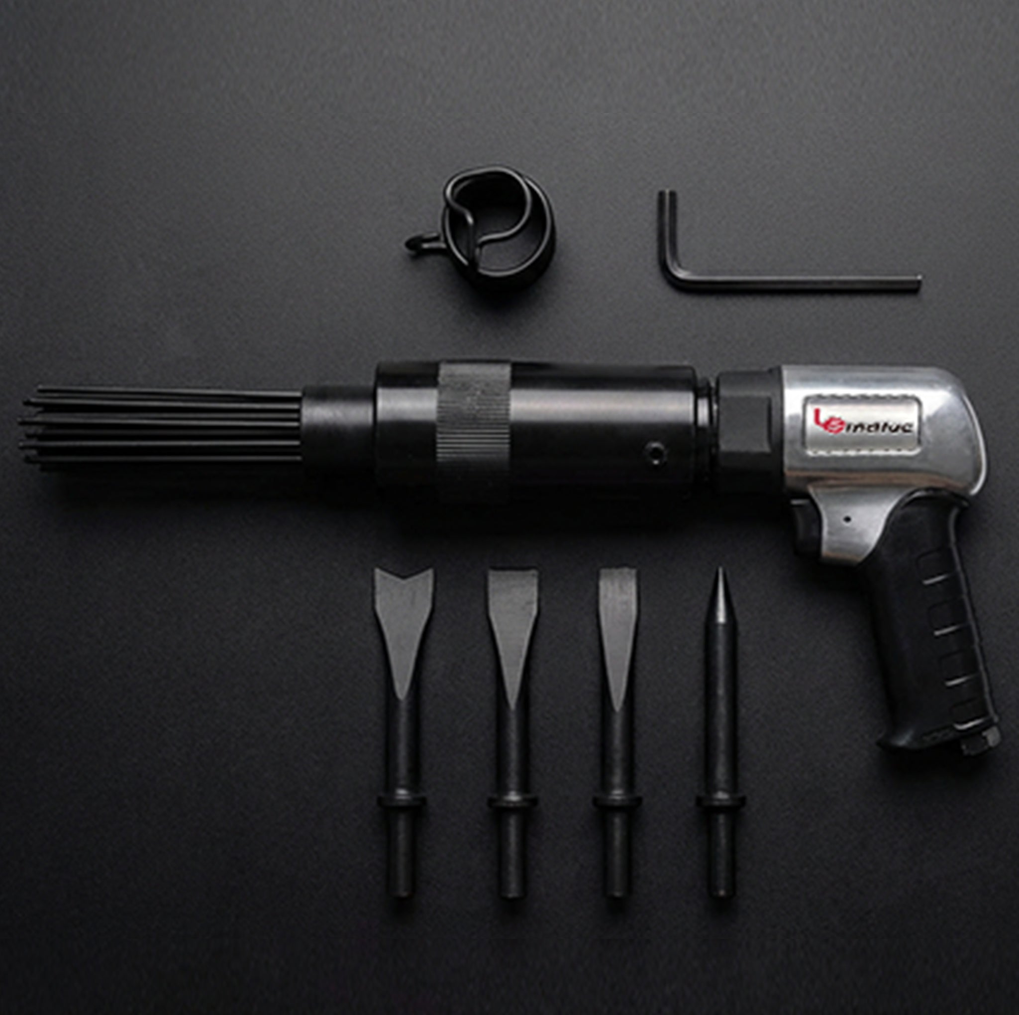 Professional Air Needle Chisel - 4500 BPM with Chisel Kit & 19 Needles