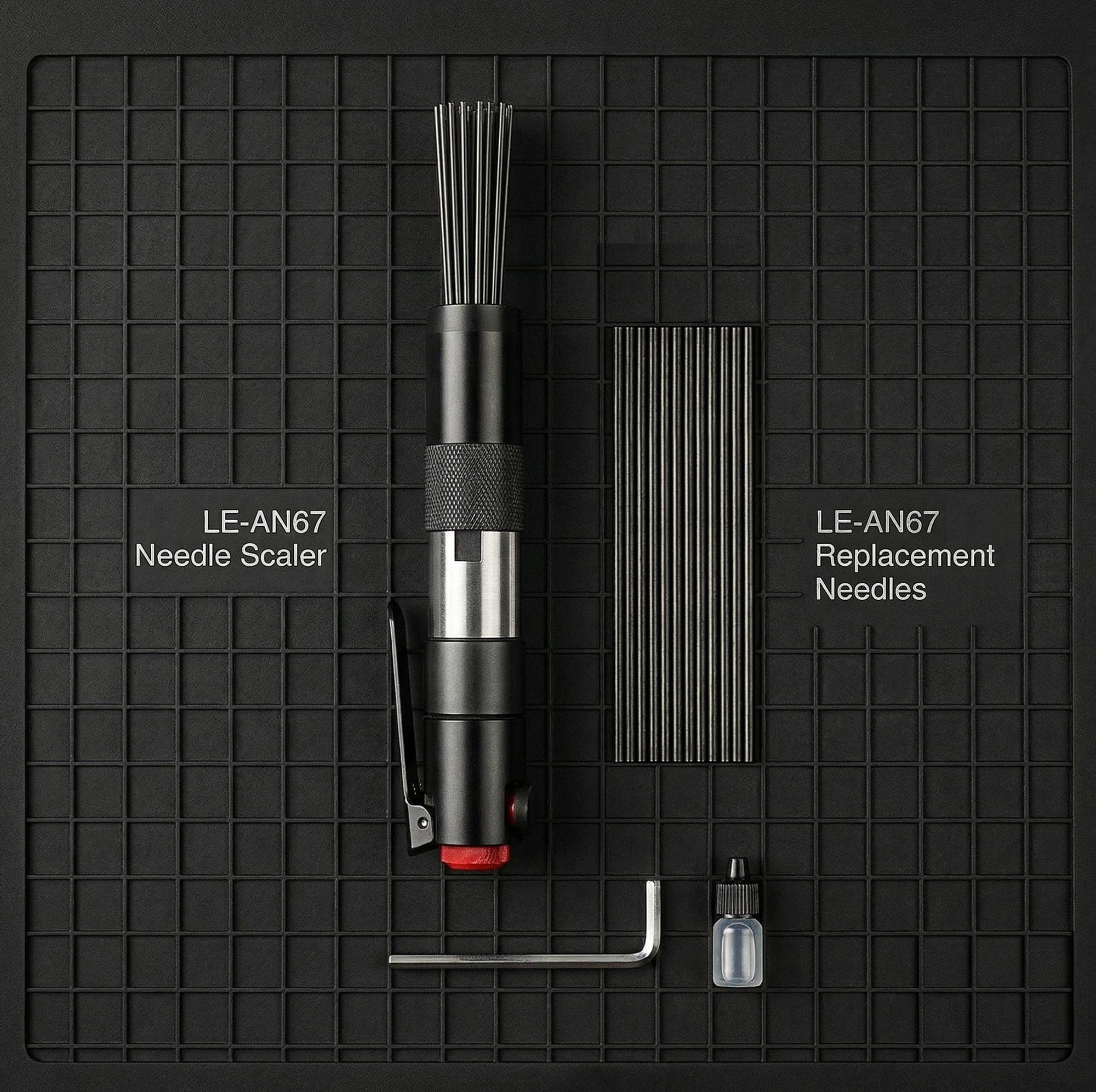 LE-AN67 Air Needle Scaler | 4800 BPM Rust Remover