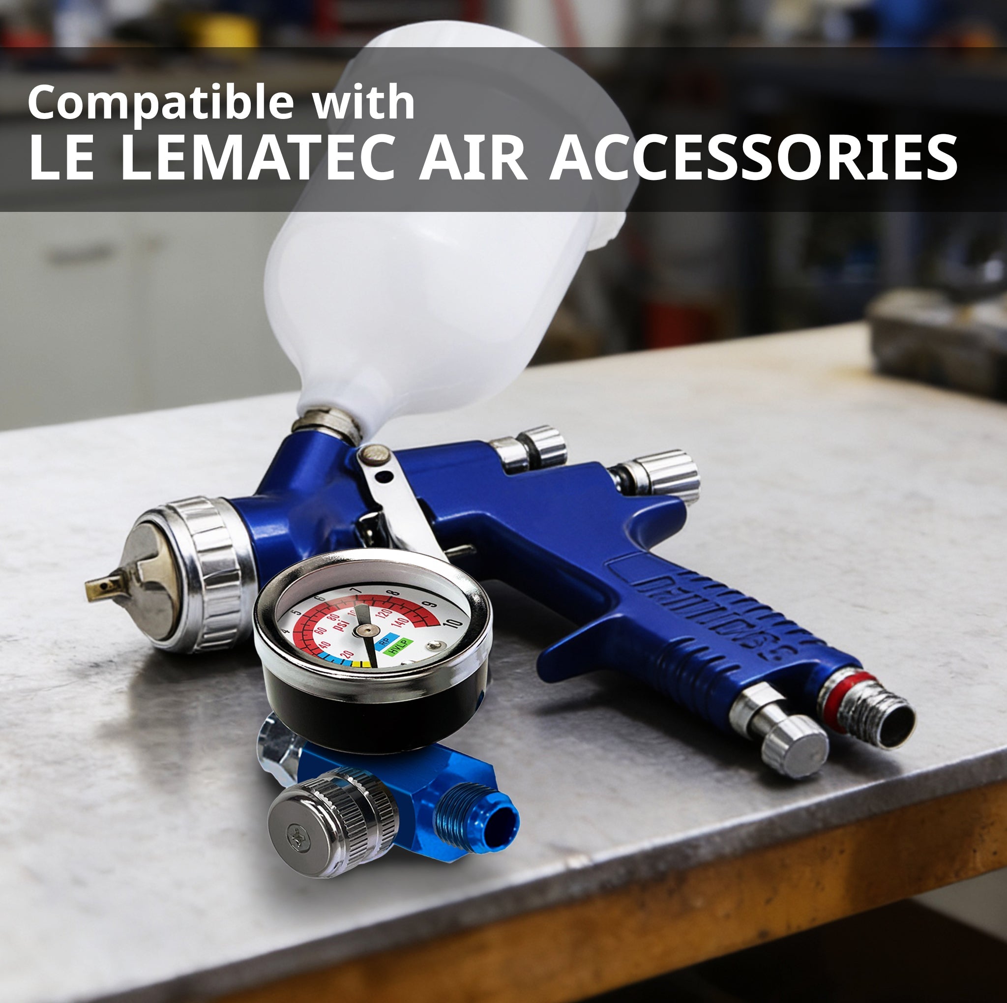 Professional Analog Air Compressor Regulator - 150 PSI High Flow Control with 89 SCFM (AR-01)