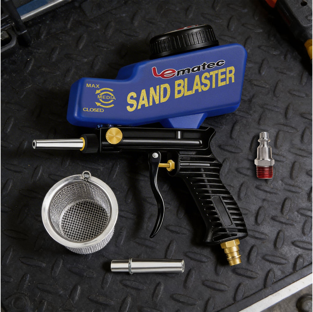 Professional Soda Blaster Kit - 150 PSI Multi-Media with Steel Nozzle (AS118)