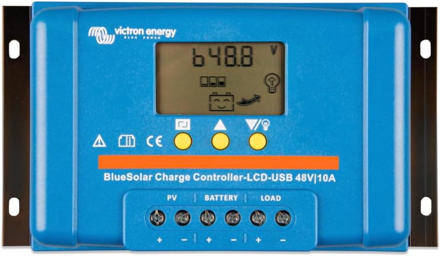 Victron - BlueSolar PWM-LCD&USB 48V-10A *Available until stock 0* [SCC040010050]