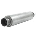 MUFFLER ROUND ALUM 4IN IN/OUT