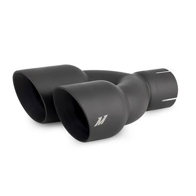 DUAL EXHAUST TIPS 2.5 SLASH BK