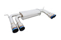 Megan Racing Axle Back Exhaust for 2010-2014 BMW X5M / X6M Blue Titanium Tips