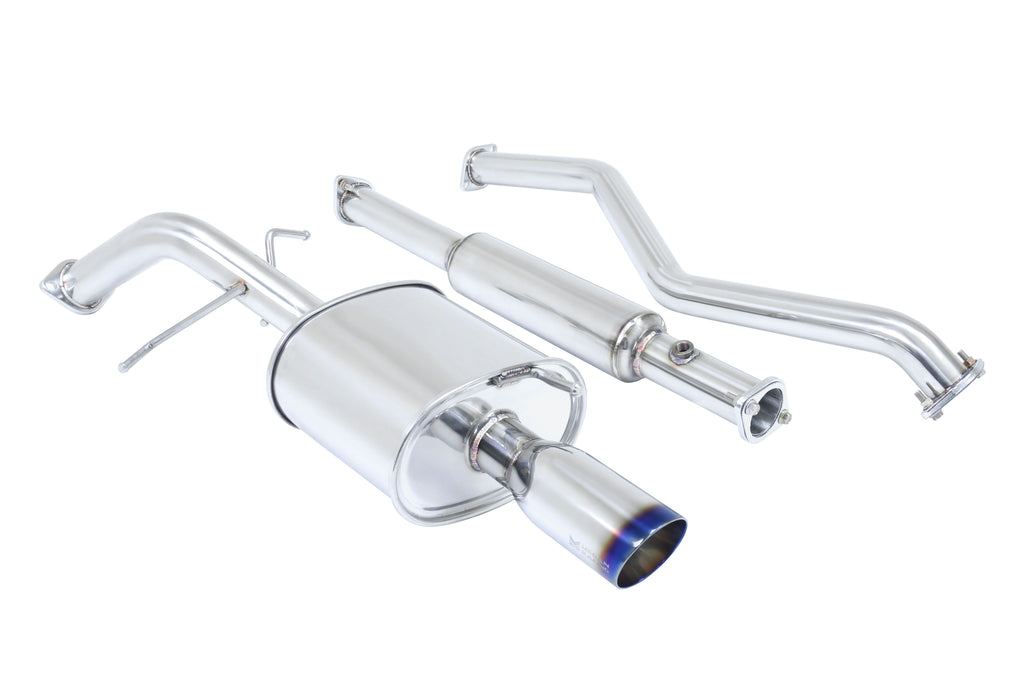 Megan Racing Cat-Back Exhaust System for 2002-2006 Mitsubishi Lancer - Stainless Rolled Tips
