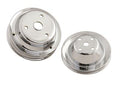 CHROME PULLEY SET SB CHEVY