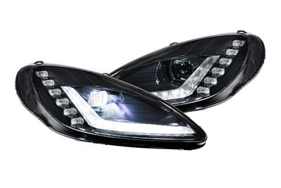 HEADLIGHTS LED PROJECTOR BLACK