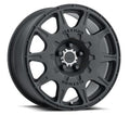 WHEEL 17X8 MATTE BLACK