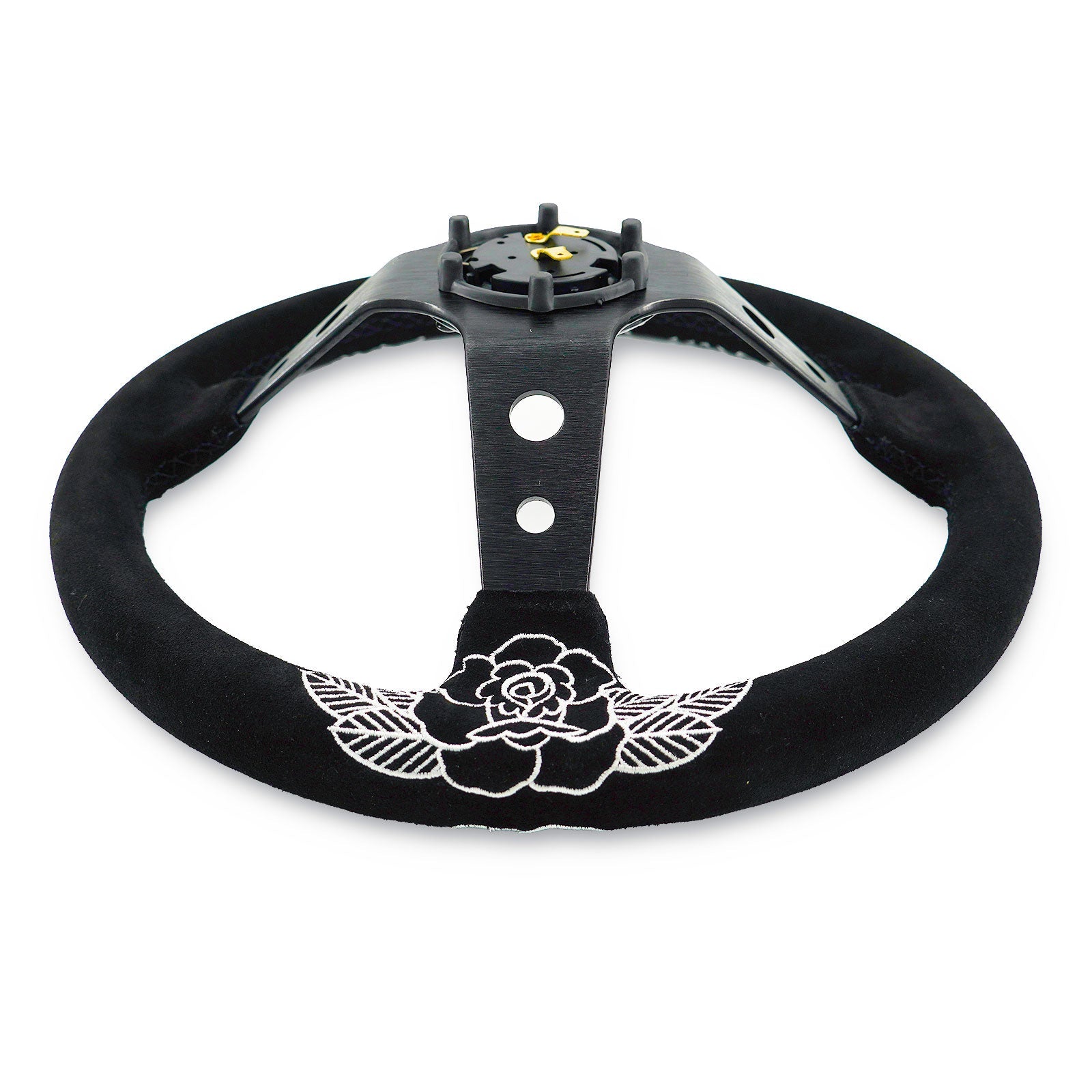 BW Rose 350MM Steering Wheel + Hub Adapter Kit For Subaru Impreza WRX