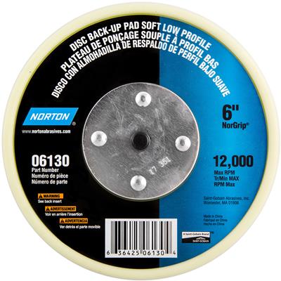 EA-BACK-UP PAD 6" SOFT SELFGRI